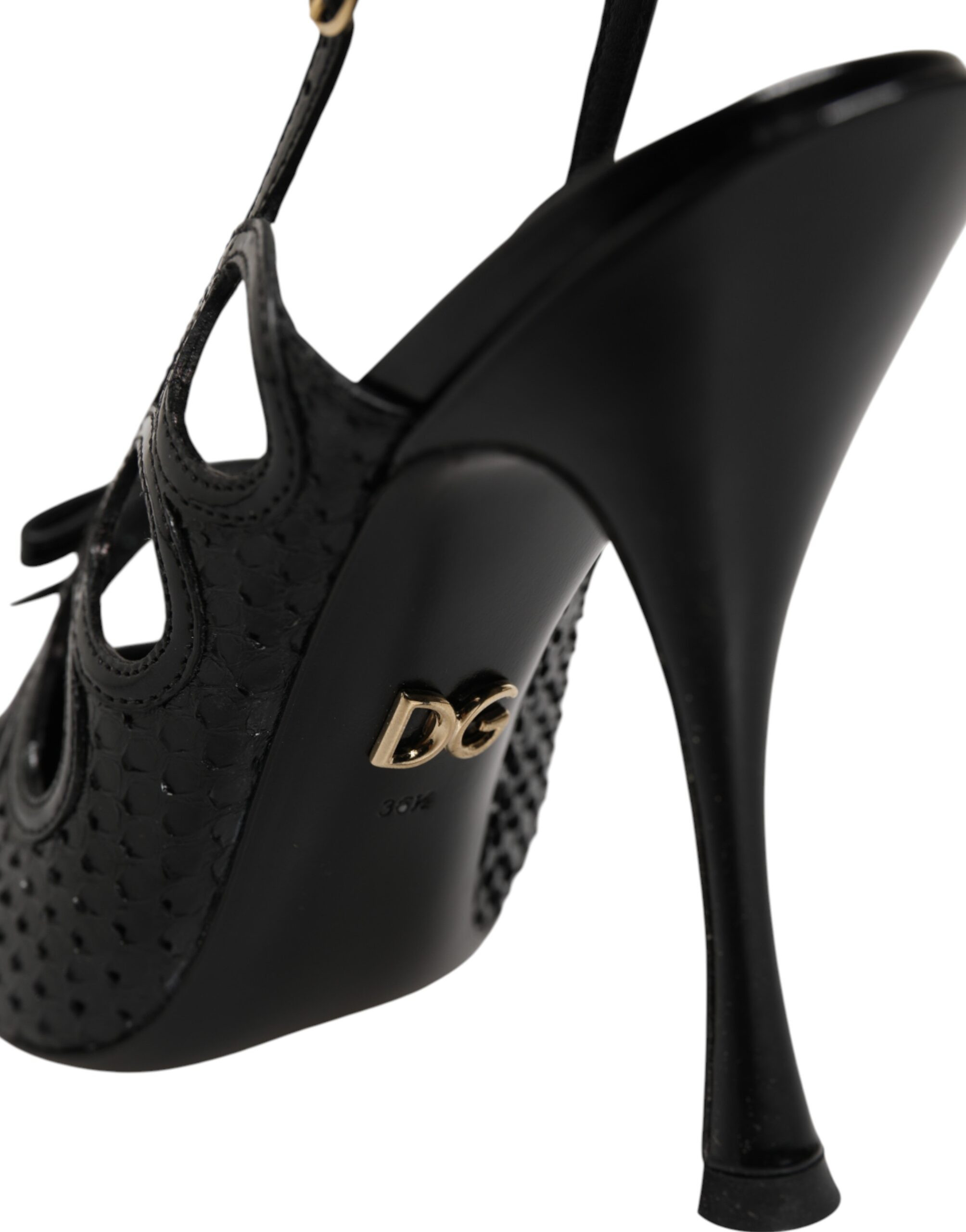 Leather High Heels Slingback Shoes Dolce & Gabbana
