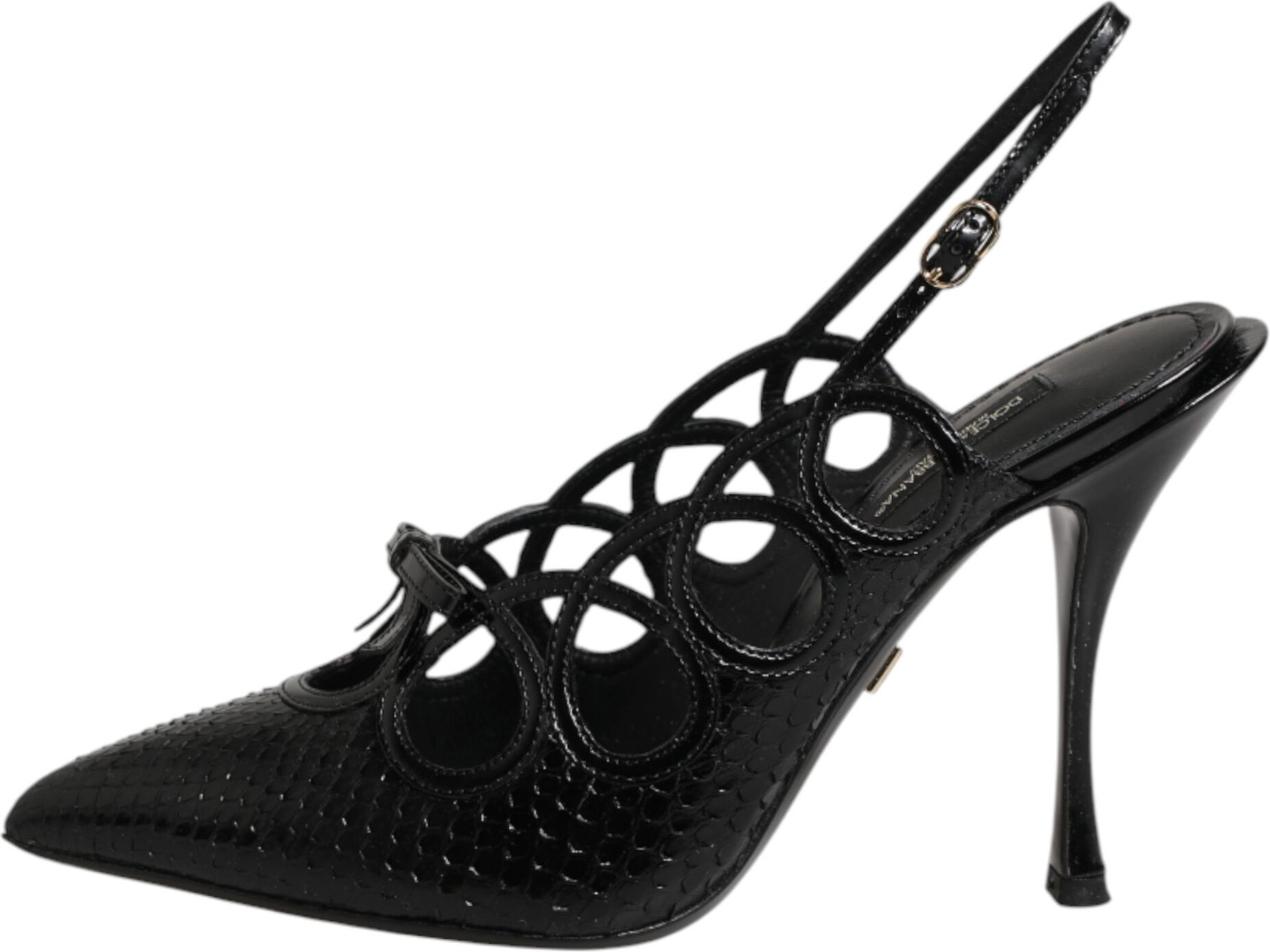 Leather High Heels Slingback Shoes Dolce & Gabbana