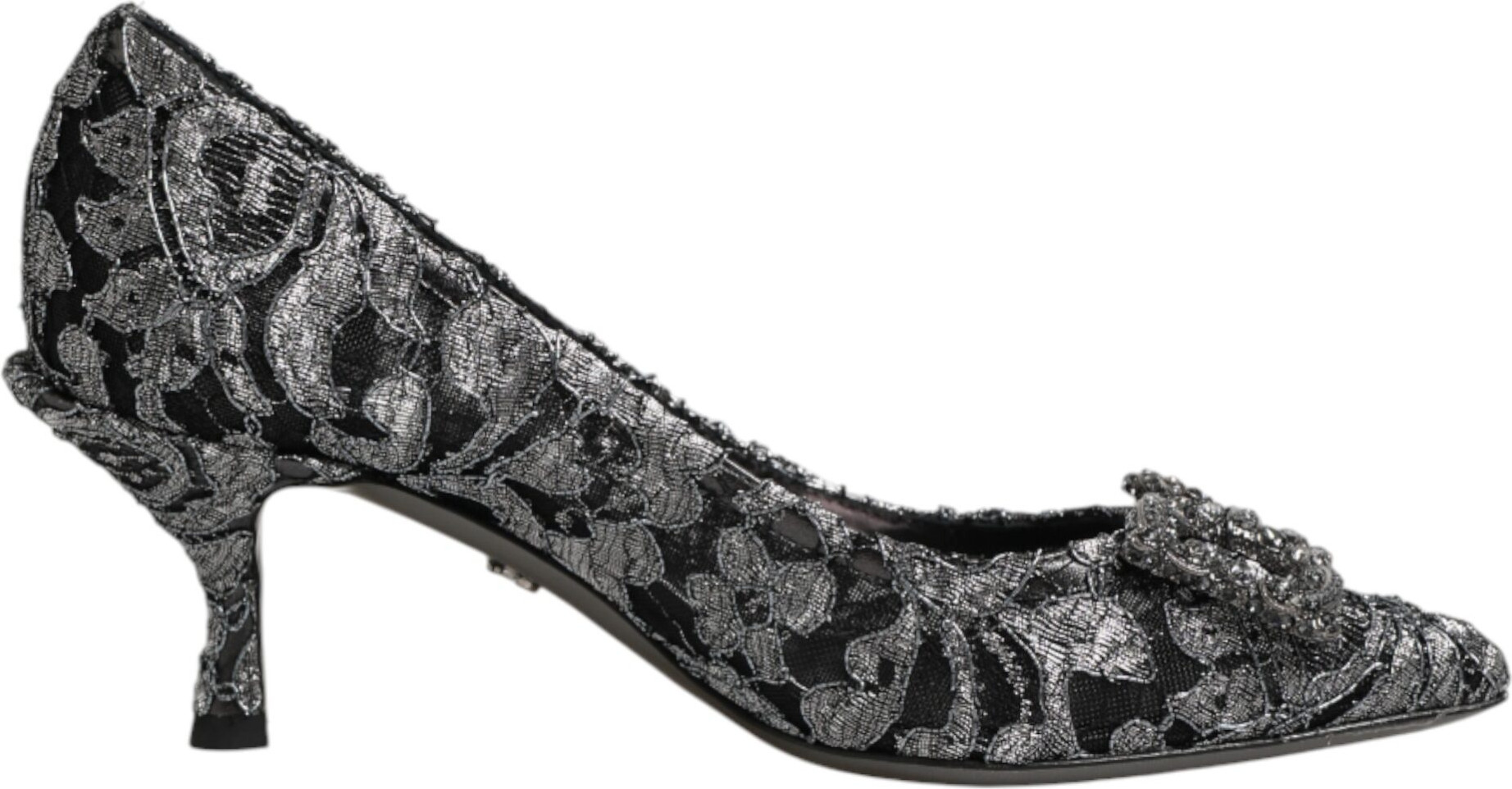 Pumps Dolce & Gabbana Silber Spitze DG Amore Heels