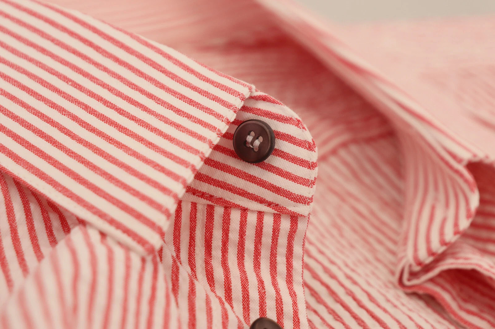 Red White Striped Cotton Short Sleeve Shirt Dolce & Gabbana