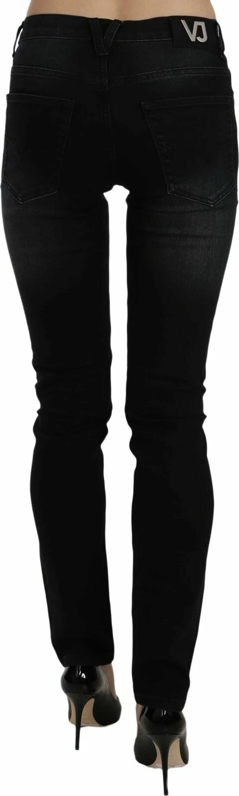 Hose Versace Jeans Couture Dunkles Schwarz Slim Fit