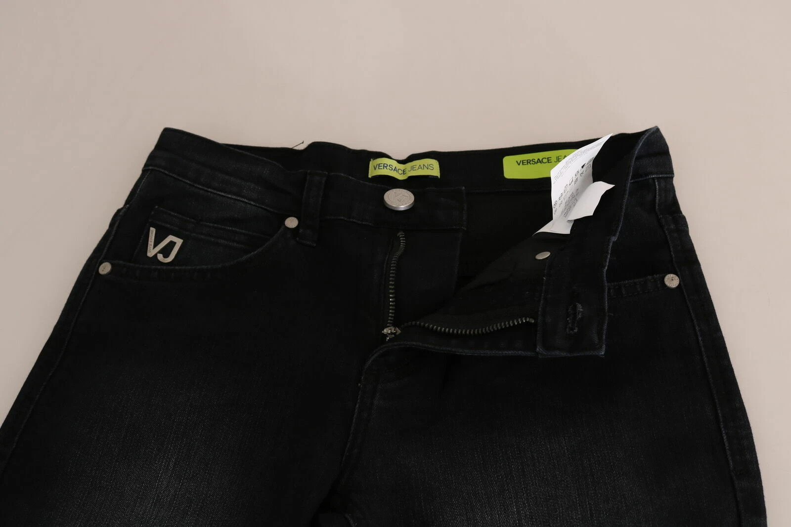 Hose Versace Jeans Couture Dunkles Schwarz Slim Fit