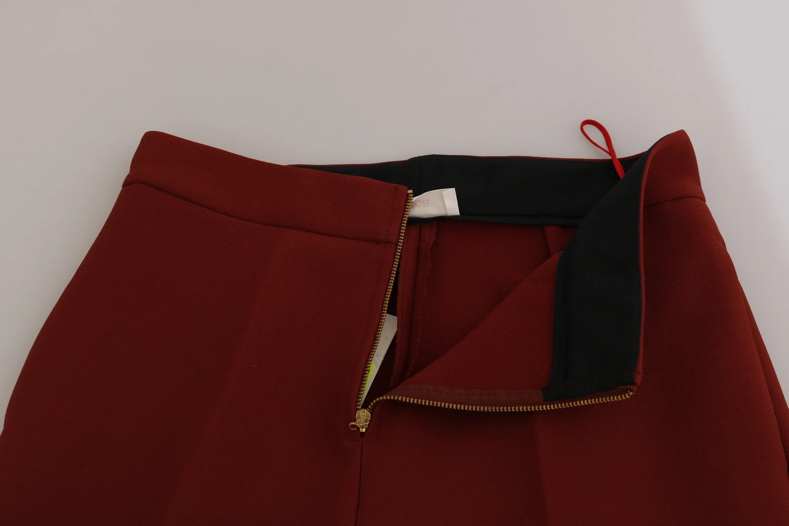 Rote High Waist Cropped Schlaghose "Formal Trouser Pants" von Pucca