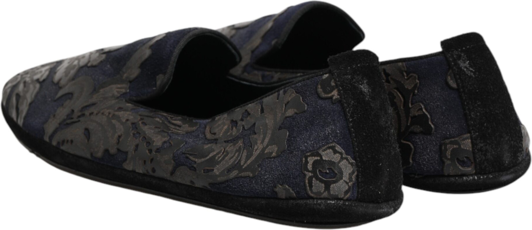 Loafer Dolce & Gabbana Schwarz Jacquard Leder zum Reinschlüpfen