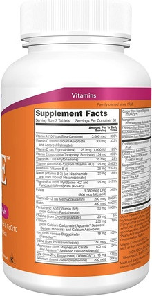 Multivitamin Now Foods Eve Women's Multivitamin mit Cranberry, Alpha-Liponsäure, CoQ10 und Superfrüchten