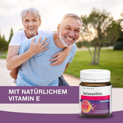 Sanct Bernhard Astaxanthin 8mg kapsulalari Astaxanthin va E vitamini bilan