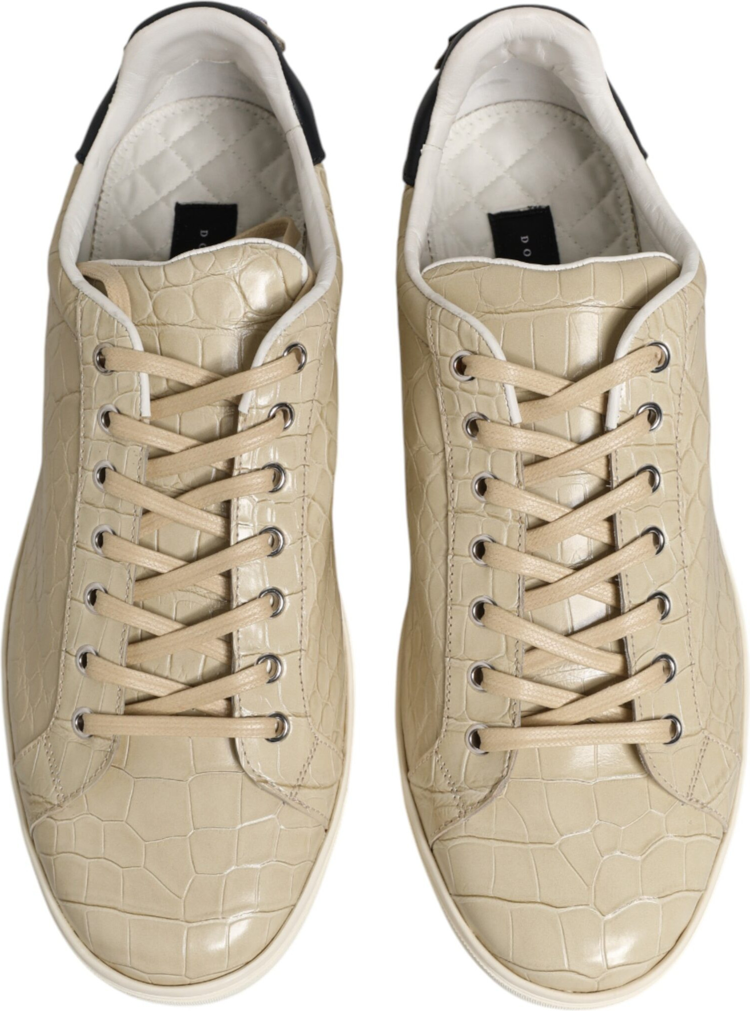Low Top Leather Sneakers Shoes Dolce & Gabbana