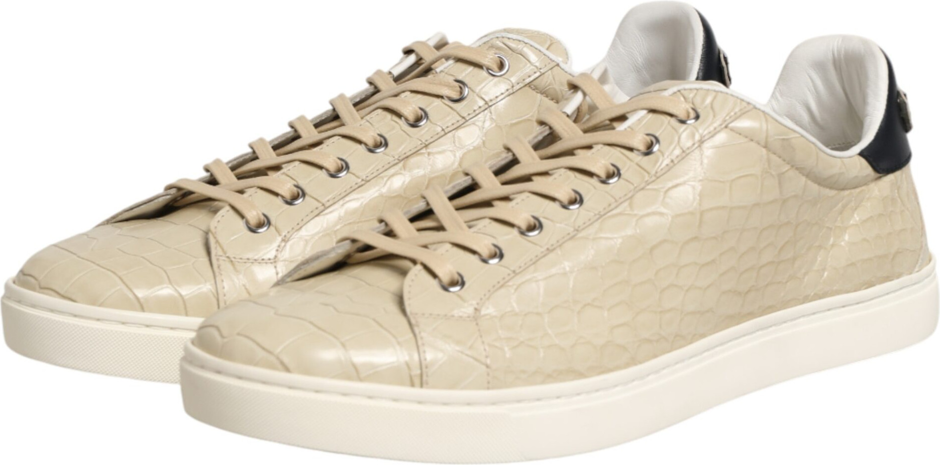 Low Top Leather Sneakers Shoes Dolce & Gabbana