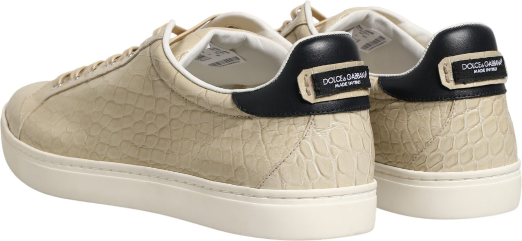 Low Top Leather Sneakers Shoes Dolce & Gabbana