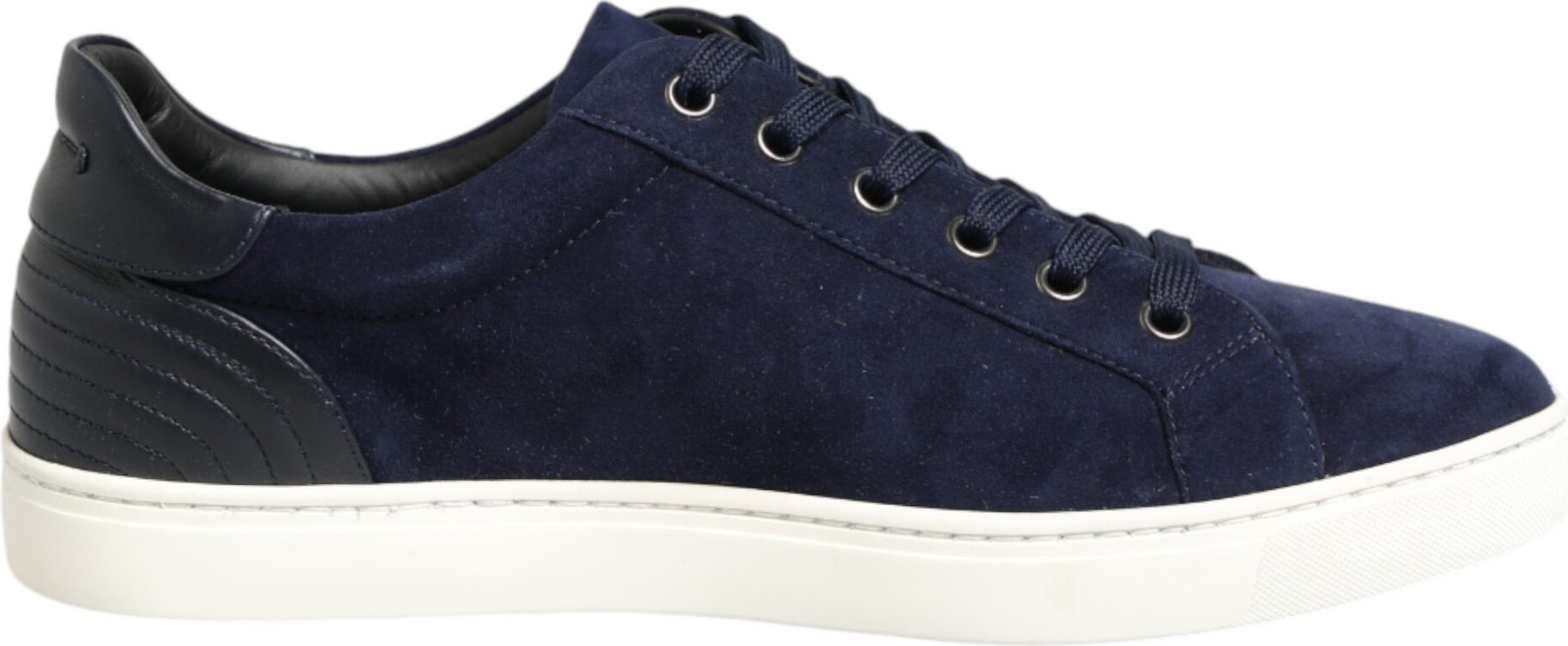 Blaue Wildleder-Sneaker aus Leder, niedrig geschnitten, Dolce & Gabbana