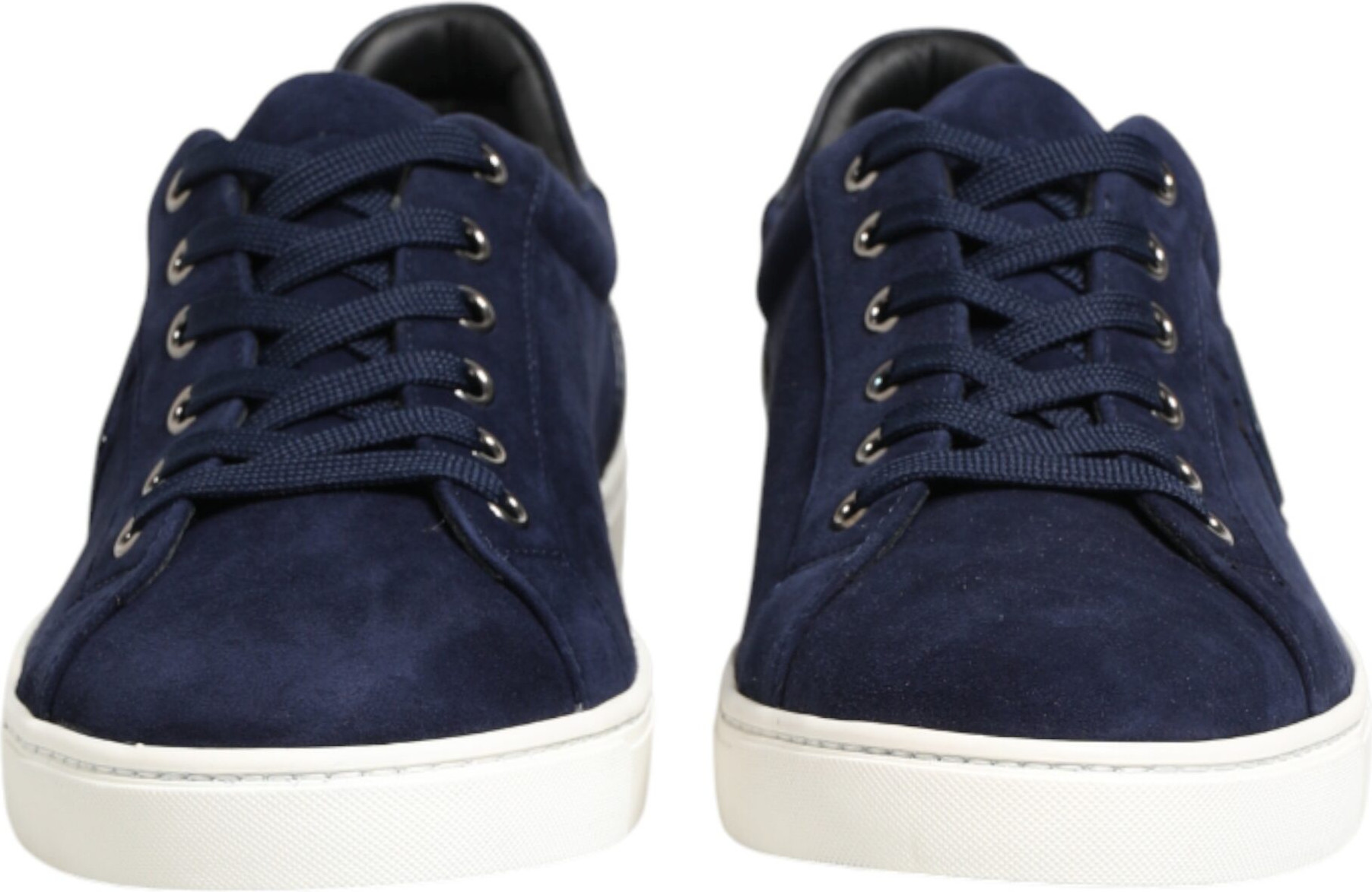 Blue Leather Suede Low Top Sneakers Shoes Dolce & Gabbana