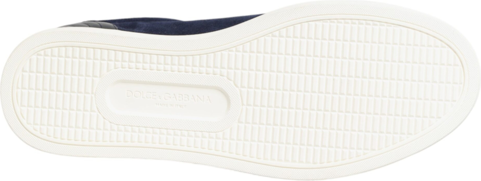 Blue Leather Suede Low Top Sneakers Shoes Dolce & Gabbana