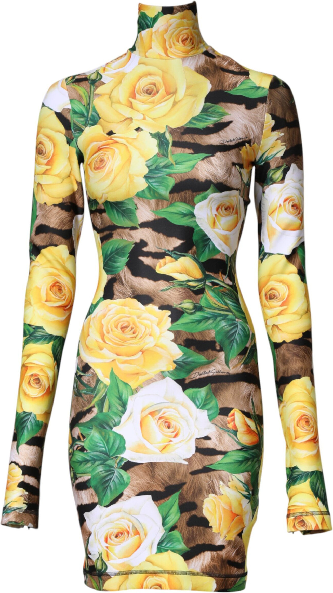 Multicolor Floral Print Sheath Mini Dress Dolce & Gabbana