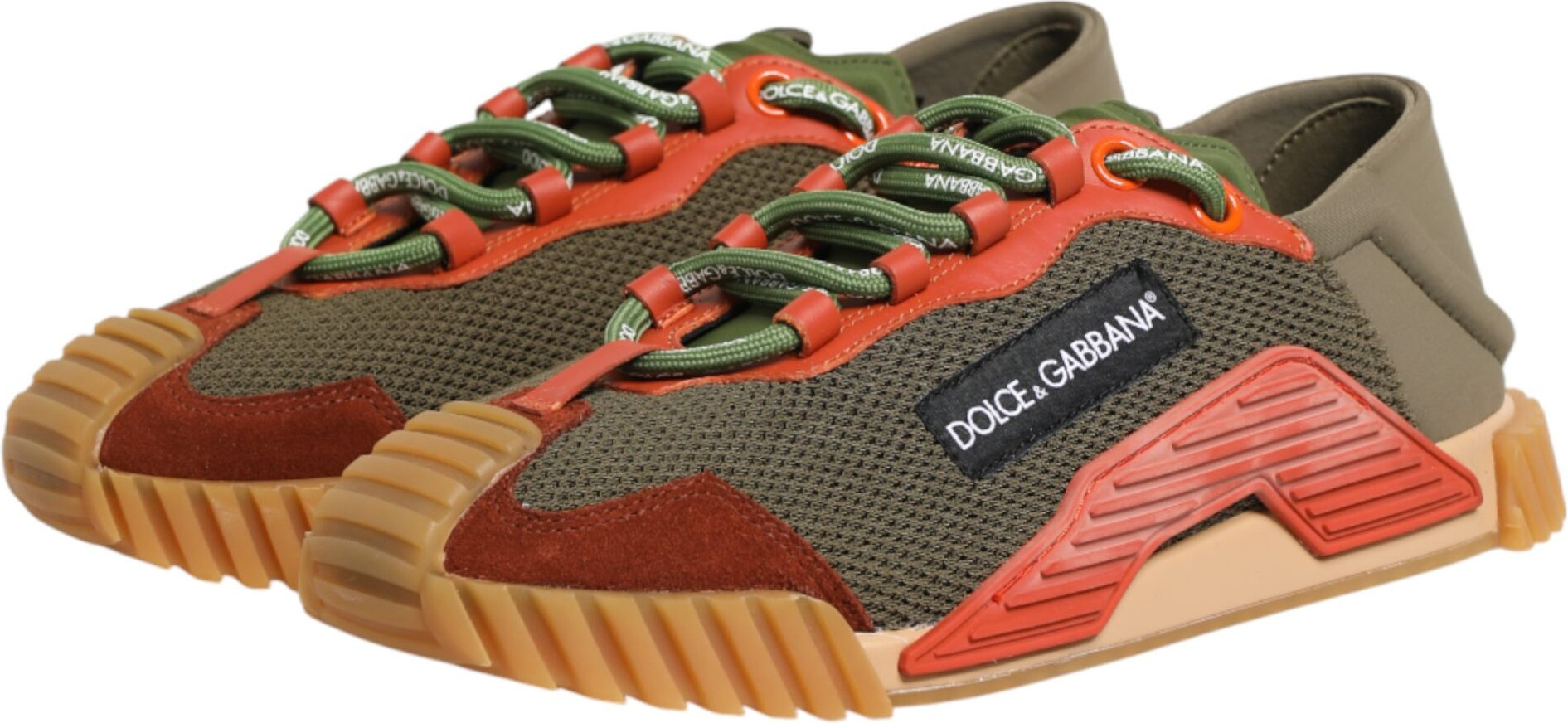 Multicolor Lace Up Low Top NS1 Sneakers Shoes Dolce & Gabbana