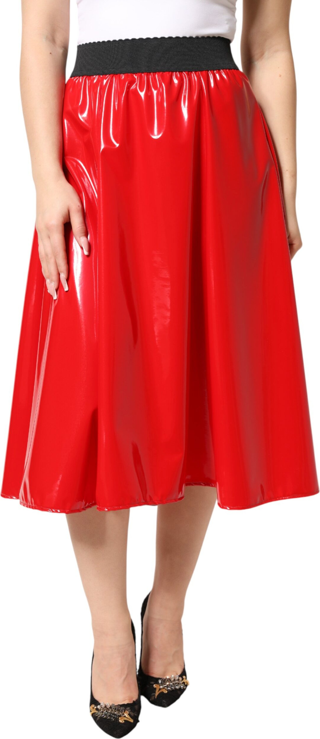 Dolce & Gabbana High Waist Midi Skirt