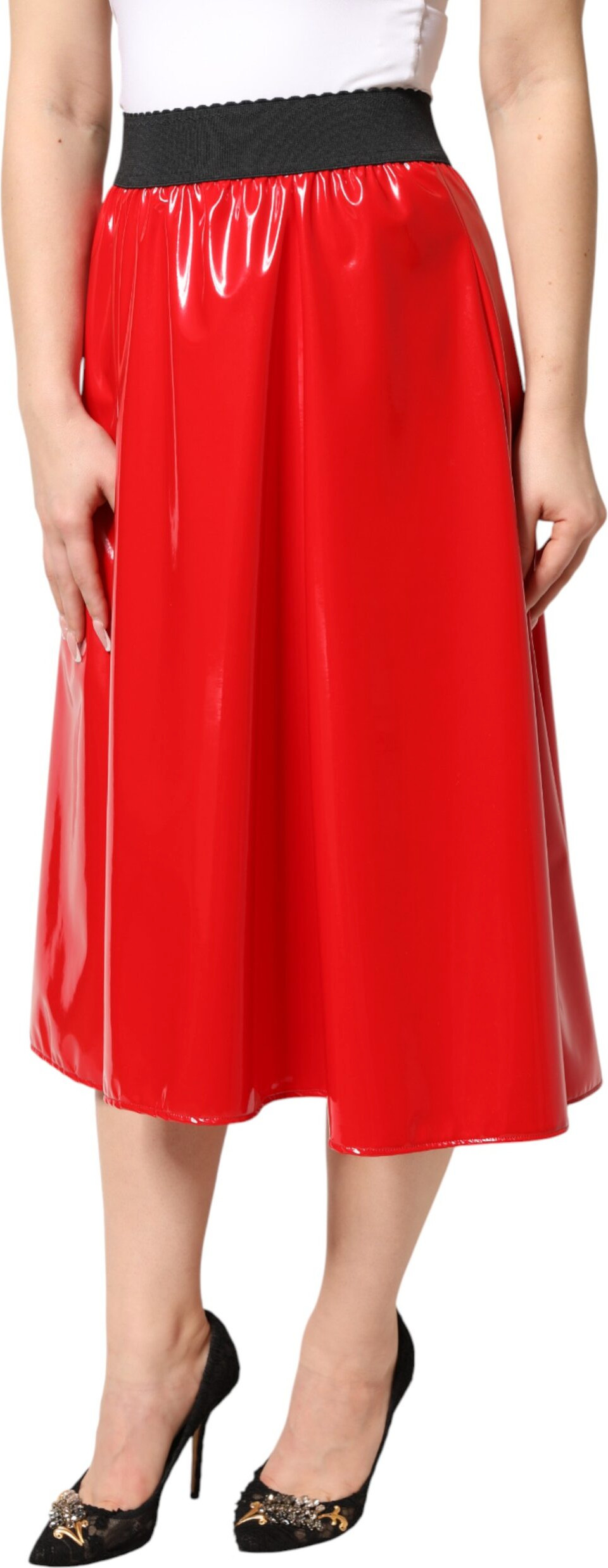 Dolce & Gabbana High Waist Midi Rock