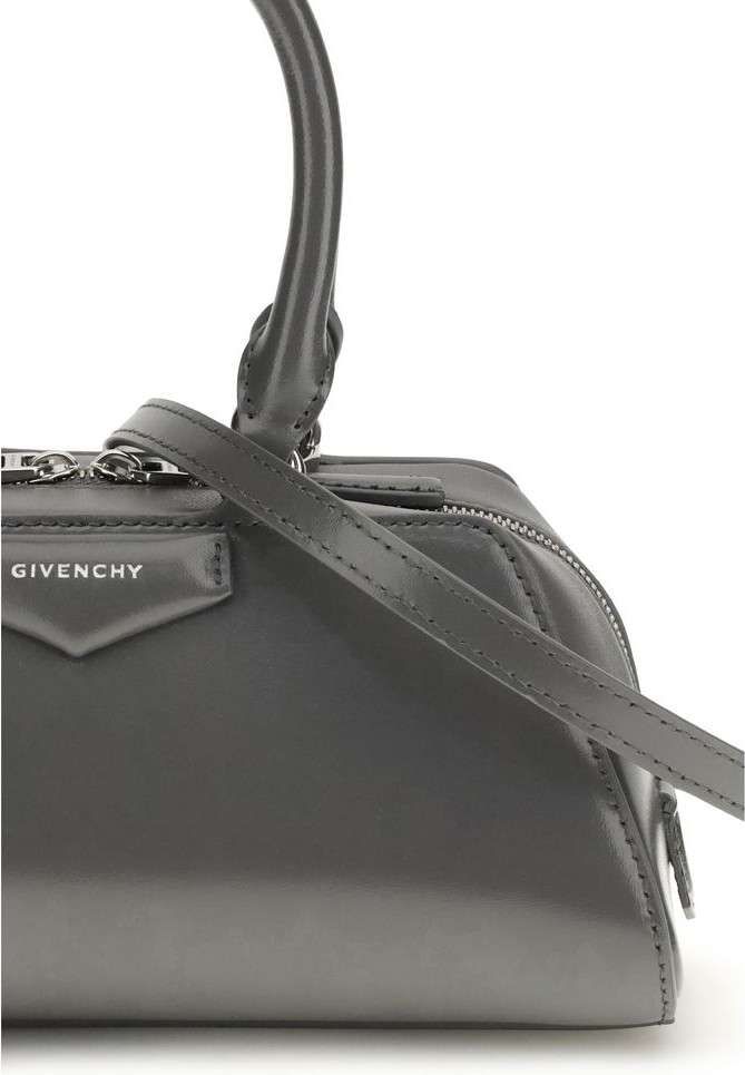 Gray Calf Leather Bos Taurus Handbag