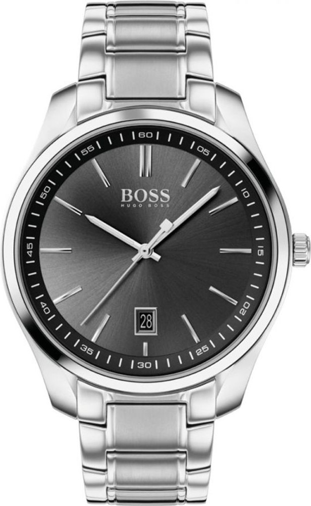 Gray Stainless Steel Dress Watch Hugo Boss
