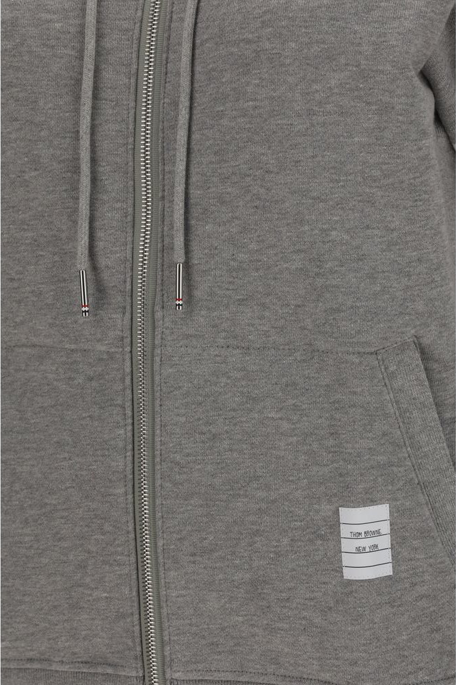 Серая хлопковая толстовка Thom Browne