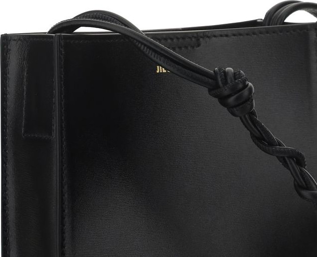 Jil Sander Черная сумка на плечо из телячьей кожи Bos Taurus