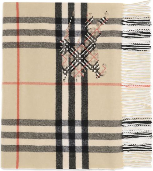 Шарф Burberry Бежевый Кашемир