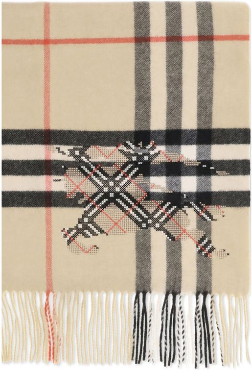 Шарф Burberry Бежевый Кашемир