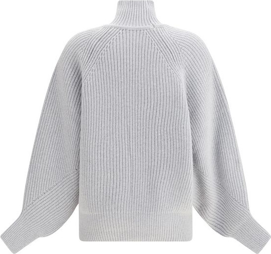 Gray Wool Sweatshirt Balmain