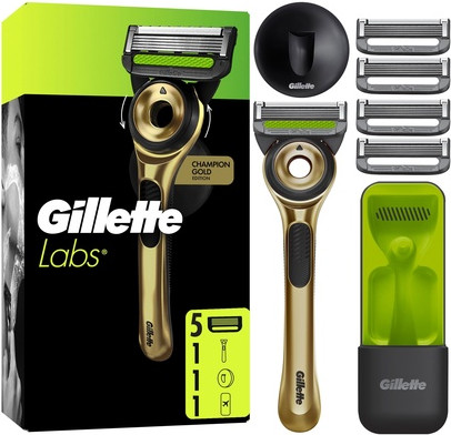 Razor Gillette Gillette Labs With Exfoliating Bar Razor Champion Gold Edition