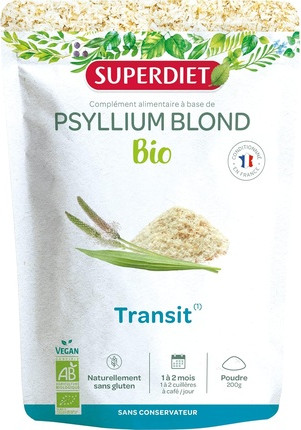 Органический Блонд Псиллиум для Естественного Транзита Superdiet