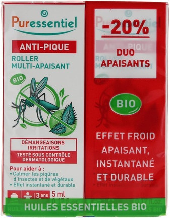 Puressentiel Anti-Itch Multi-Soothing Organic Roller - Pack of 2