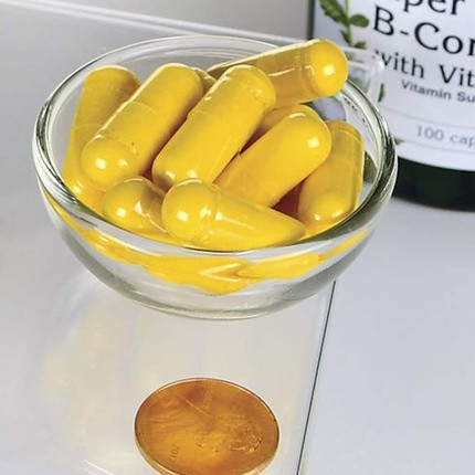 Vitamin B-Complex with Vitamin C Natural Supplement Swanson