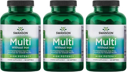Multivitamin Health Supplement Swanson Multi Without Iron