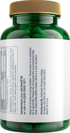 Vitamin B1 Thiamin Swanson 100mg
