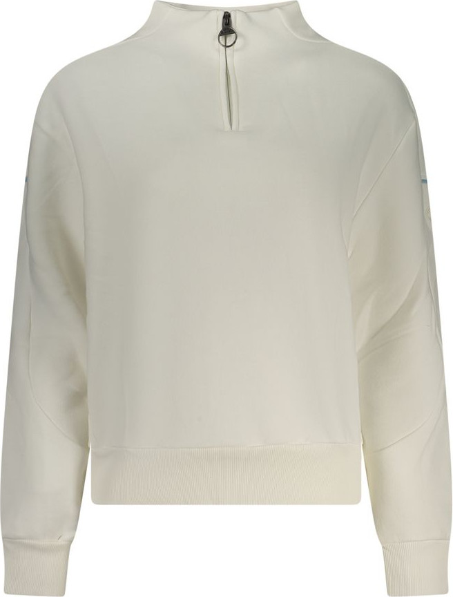 Bianco Cotton Women Sweatshirt