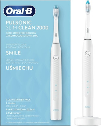 Аккумуляторная звуковая зубная щетка Oral-B Pulsonic Slim Clean 2000