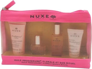 Nuxe Travel Pouch With Huile Prodigieuse Floral