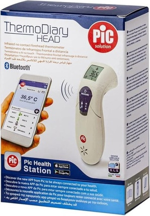 Thermodiary Head Thermometer Picking Up Socks