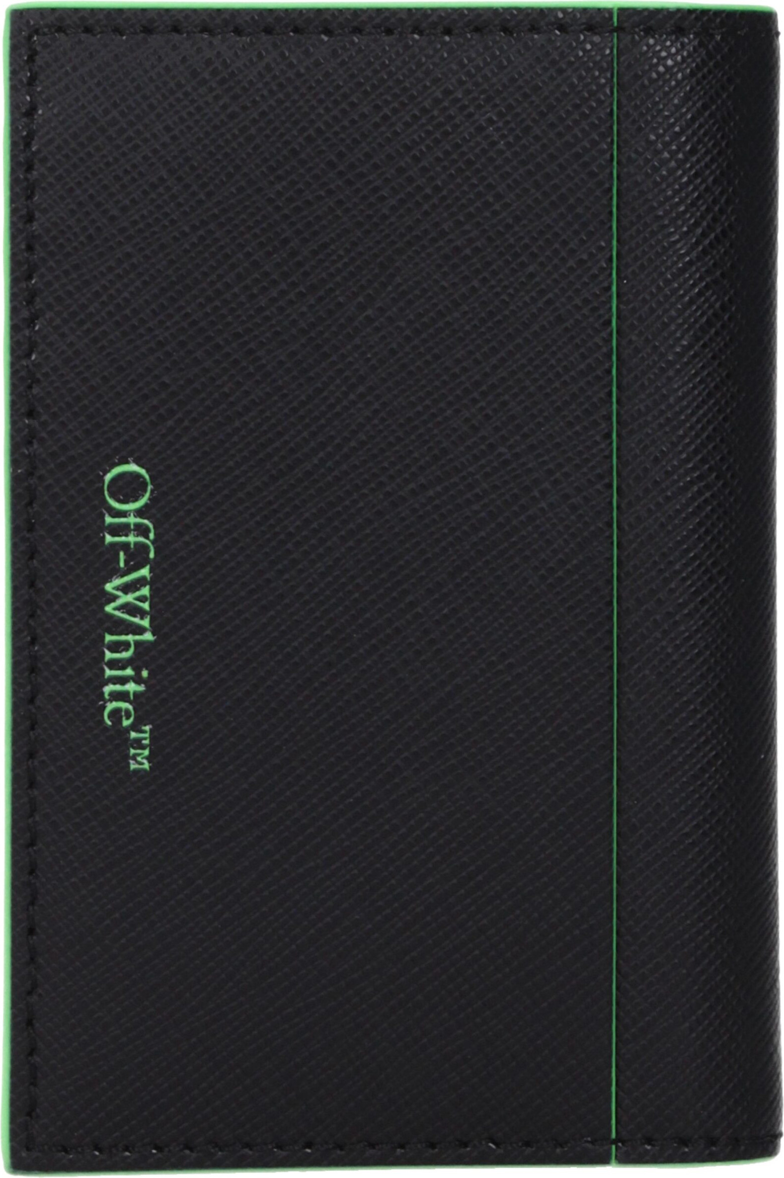 Black Leather Cardholder Off-White