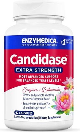 Nahrungsergänzungsmittel Enzymedica Candidase Extra Strength Support
