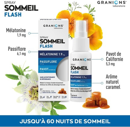 Granions Melatonin Flash Sleep Spray