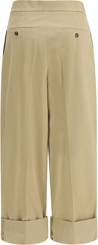 Cotton Cropped Pants Max Mara