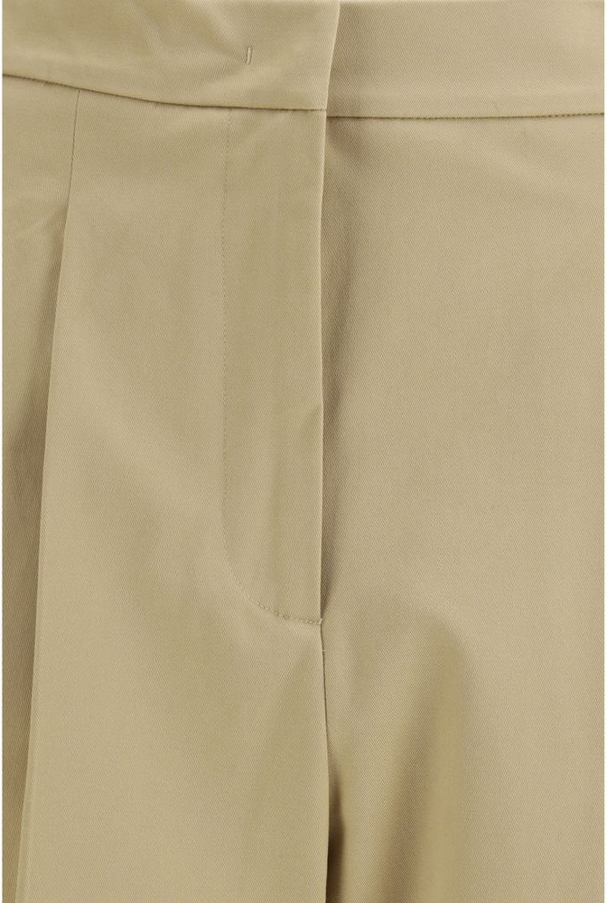 Cotton Cropped Pants Max Mara