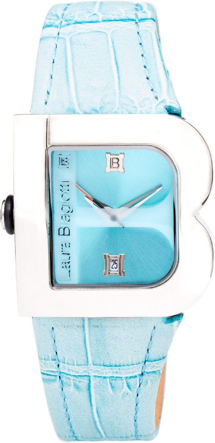 Blue Leather Bracelet Watch Laura Biagiotti