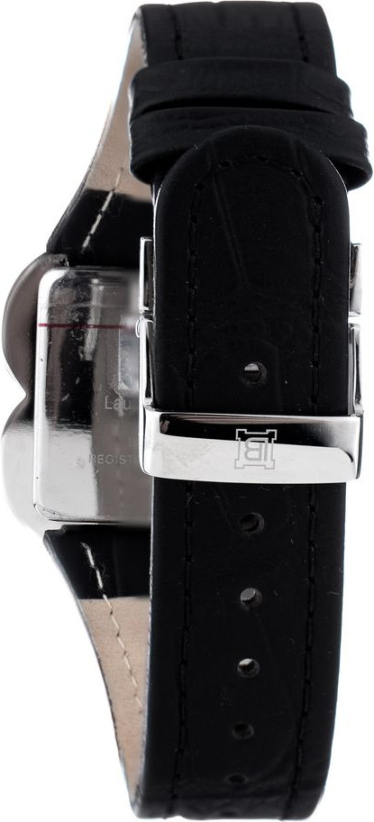 Laura Biagiotti Black Leather Dress Watch