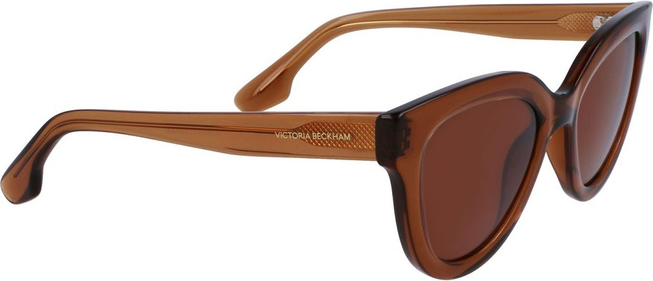 Коричневые инжектированные солнцезащитные очки Victoria Beckham