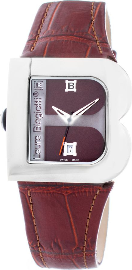 Laura Biagiotti Brown Leather Dress Watch