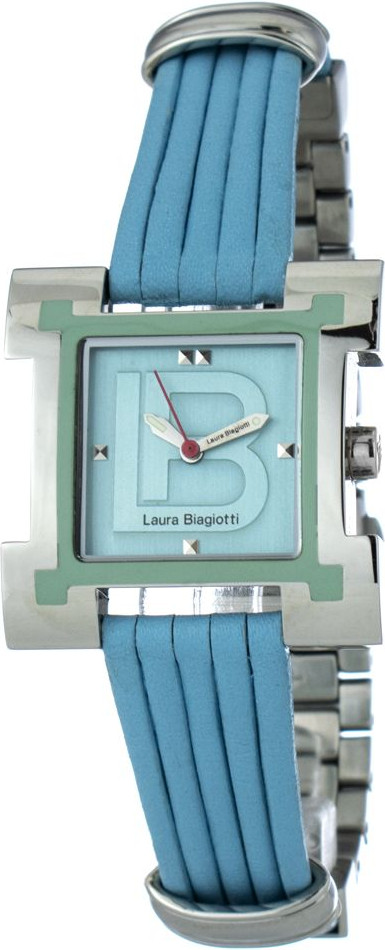 Laura Biagiotti Blue Leather Dress Watch