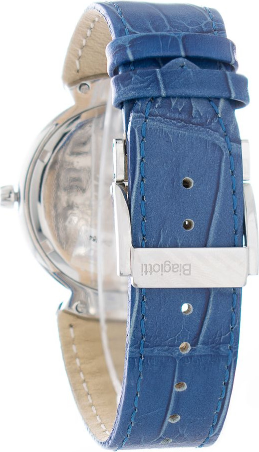 Laura Biagiotti Blue Leather Dress Watch