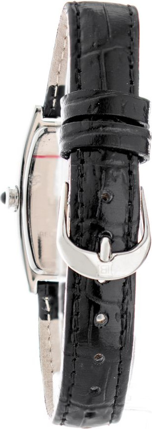 Laura Biagiotti Black Leather Dress Watch