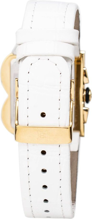 Laura Biagiotti White Leather Dress Watch